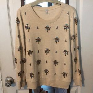 J. Crew chandelier sweater